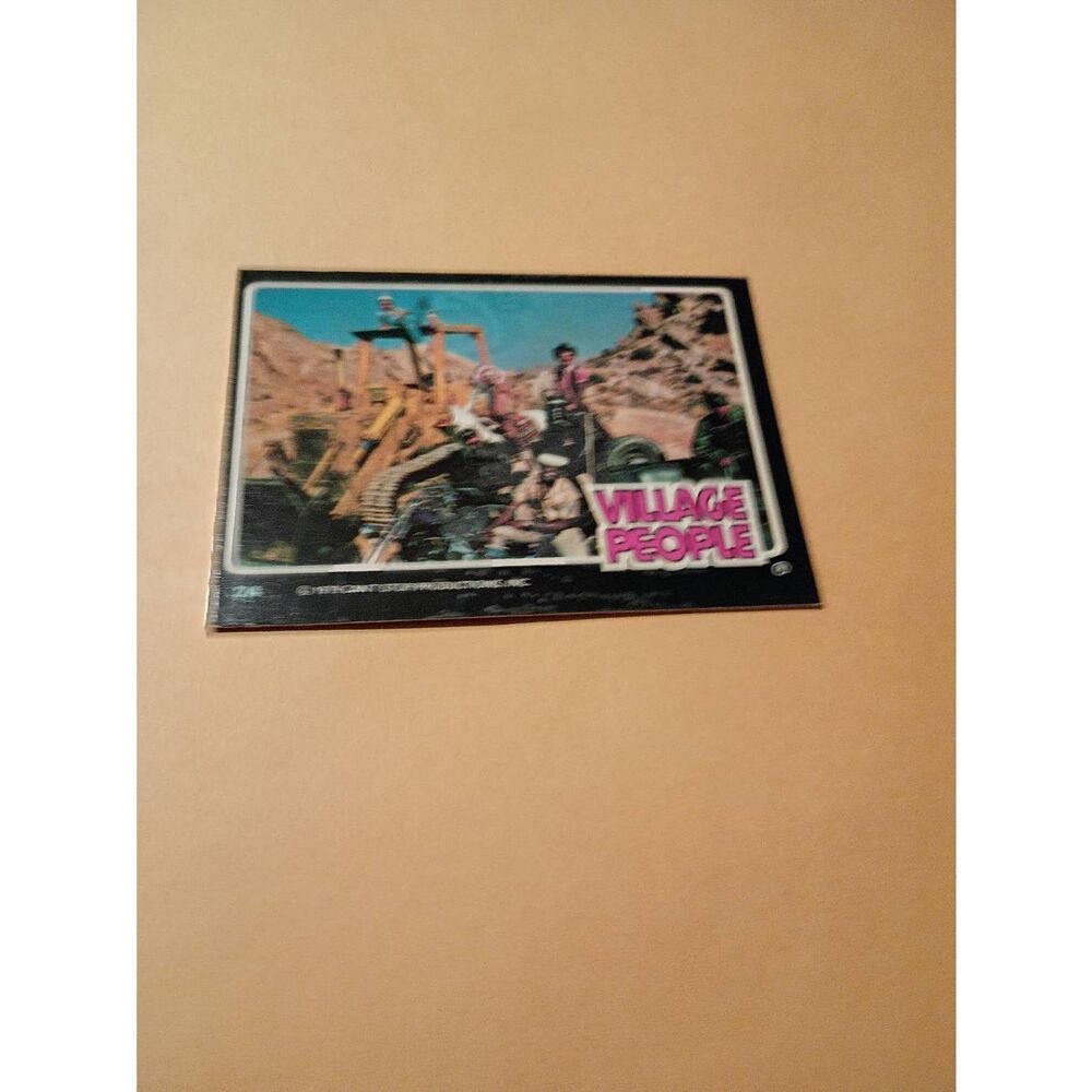 Vintage 1979 Village People Trading Card #24 Disco Era Vintage Music Collectible